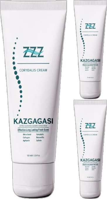 Corydalis Kaz Gagası Kremi 3 Adet Özel Karışımlı 100 ml - Doğal Eklem ve Kas Destek Kremi