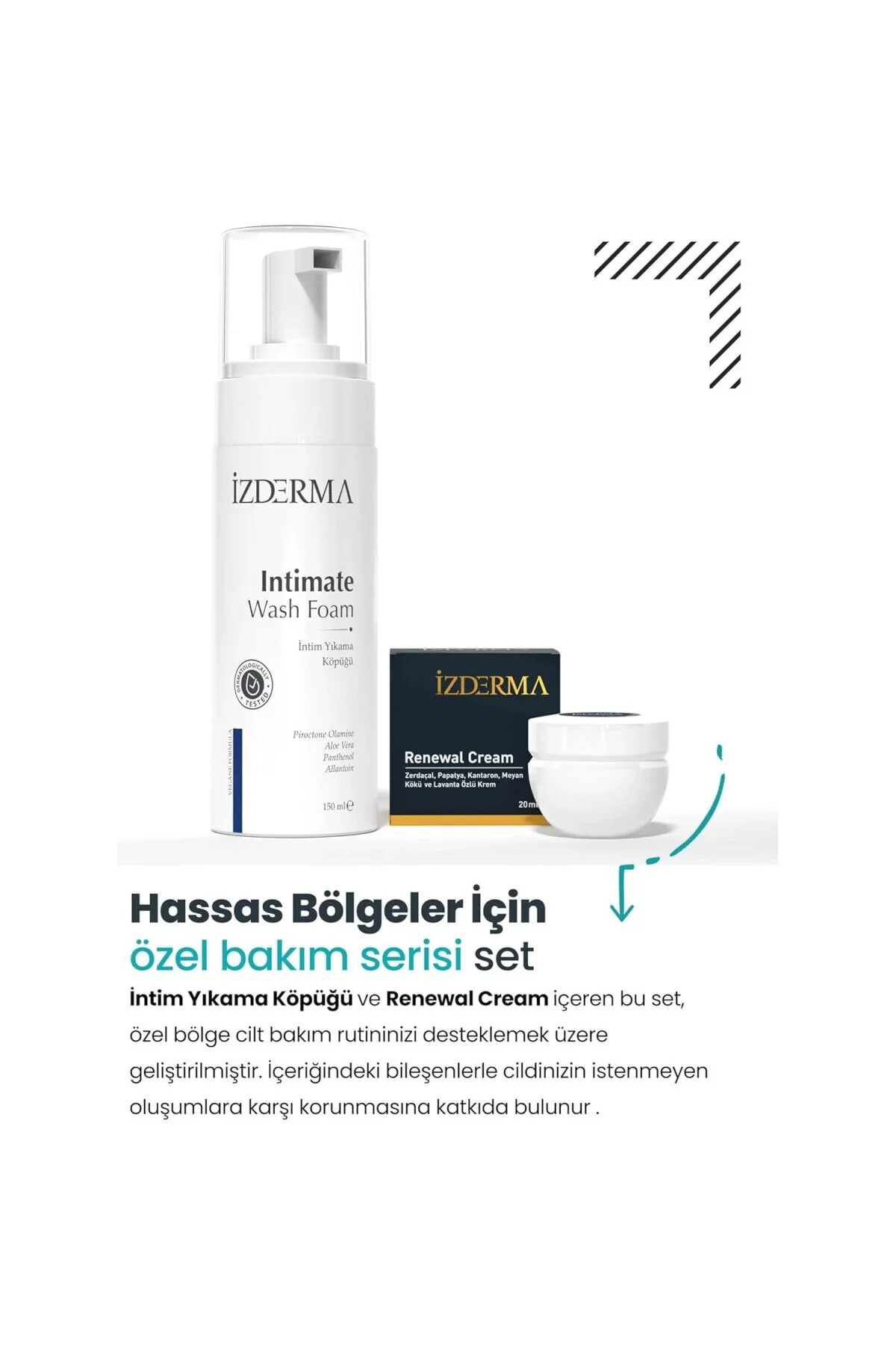 Cosmetic Renewal Cream ve İntim Yıkama Köpüğü Seti