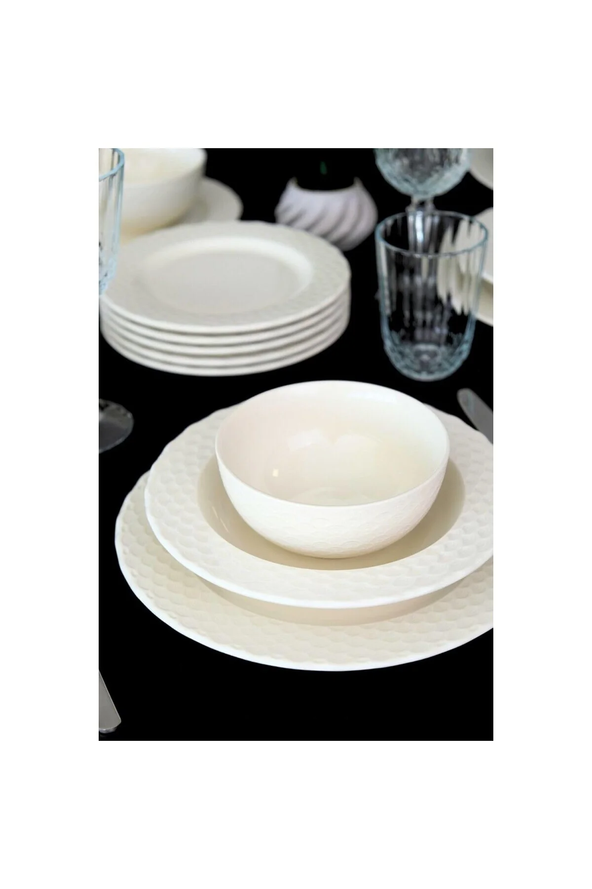 Costa Transparan Yemek Takımı 6 Kişilik 24 Parça Cos24Yk 86845316