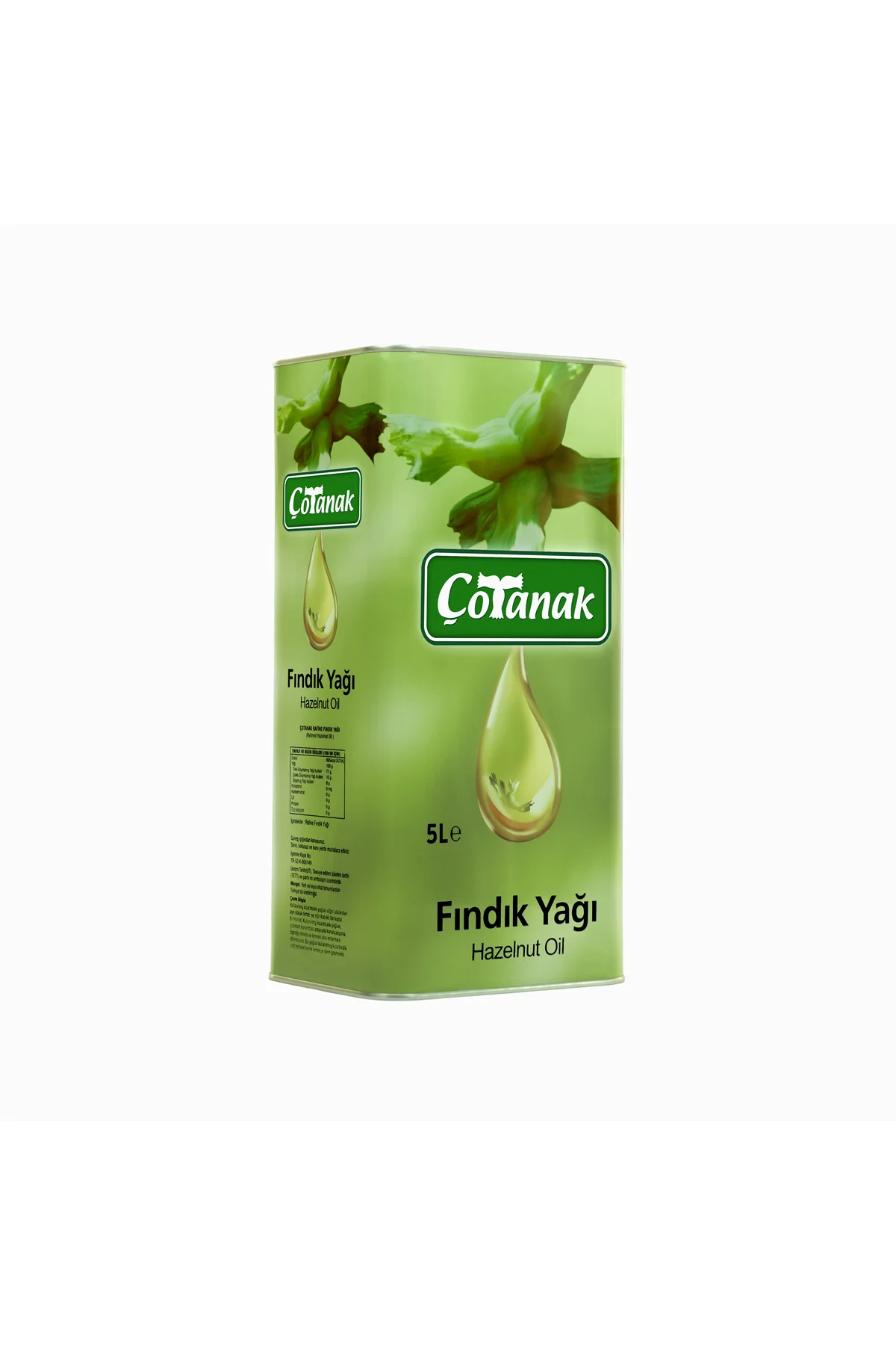 ÇOTANAKK5 Lt Fındık Yağı