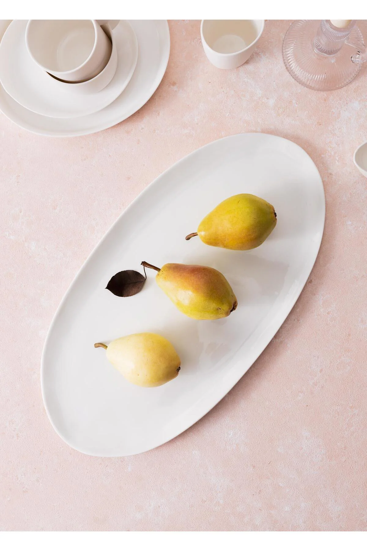 Cotta Limoges Oval Servis Beyaz 43x22 Cm