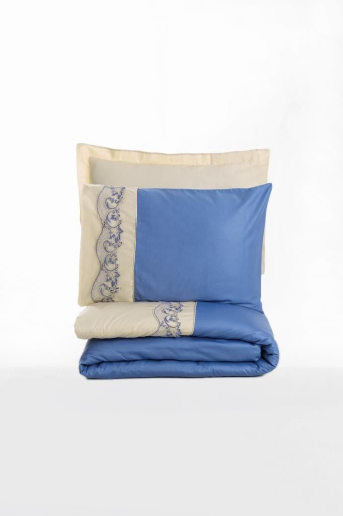 Cotton Box Brode Nakışlı Çift Kişilik Saten Nevresim Takımı Amaya