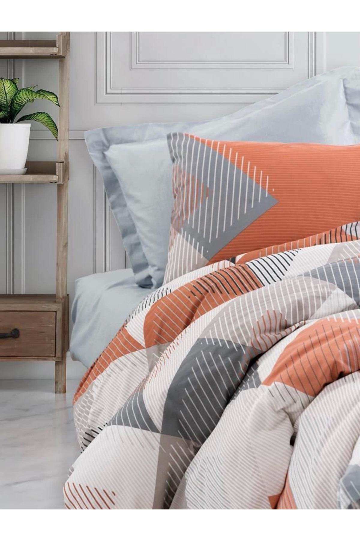 Cotton Box Ranforce Nevresim Takımı Çift Kişilik Joseph Mavi