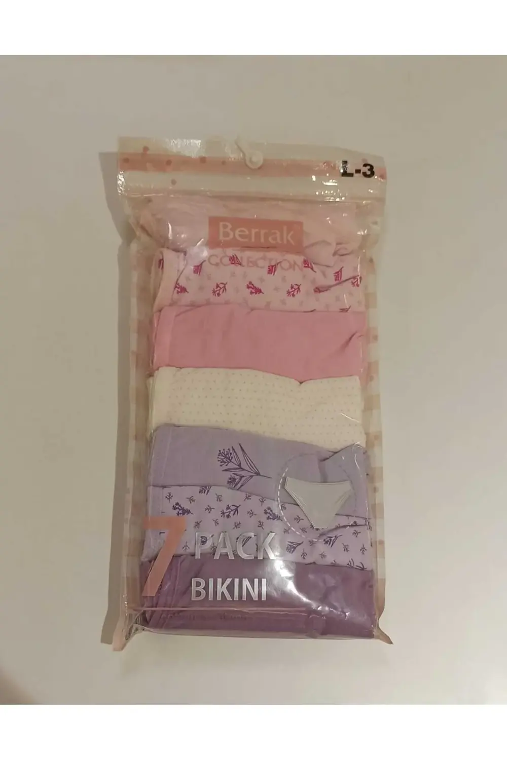 Cotton Elastik 7 li Bikini Kalıp L Beden