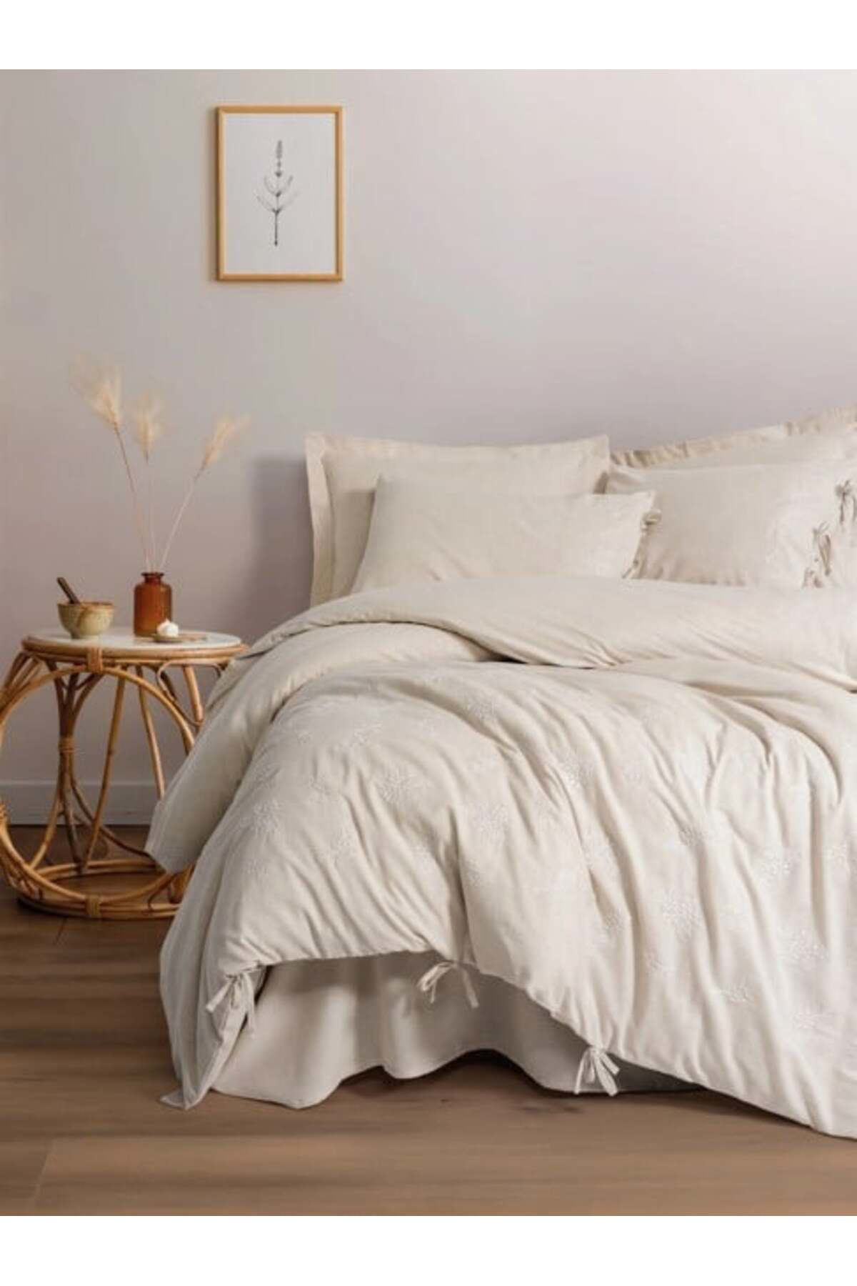 Bilfold Cotton Keten Çift Kişilik Nev Takımı Esmira