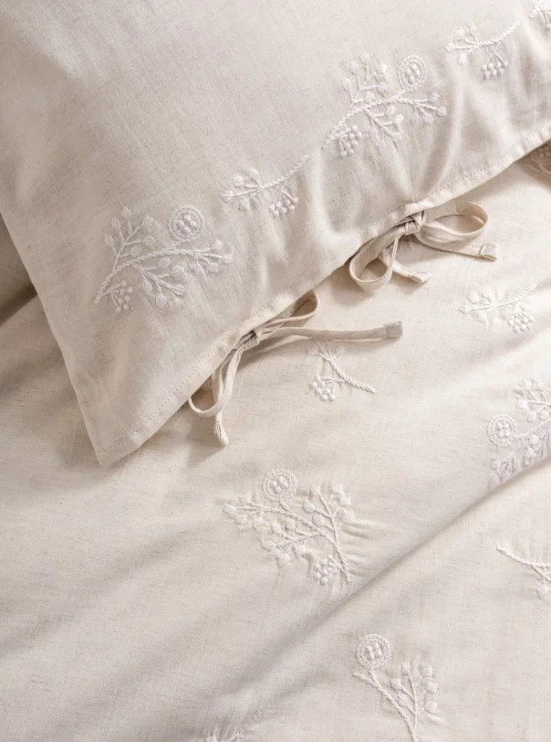Cotton Keten Çift Kişilik Nev Takımı Esmira