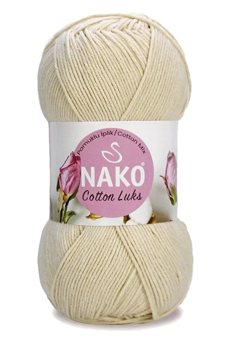 Cotton Lüks İpi Yünü – %60 Pamuk %40 Akrilik Açık Bej 5'li Paket, 330m Metraj Cotton Lüks İpi Yünü – %60 Pamuk %40 Akrilik Açık Bej 5'li Paket, 330m Metraj