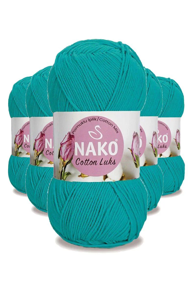 Cotton Lüks İplik 5'li Paket - Koyu Turkuaz 330mt, %60 Pamuk %40 Akrilik Fiyatı, Yorumları ve Özellikleri