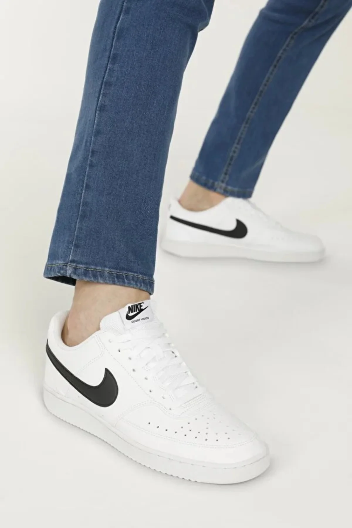 COURT VISION LO NN Erkek Sneaker BEYAZ SİYAH - Görsel 4