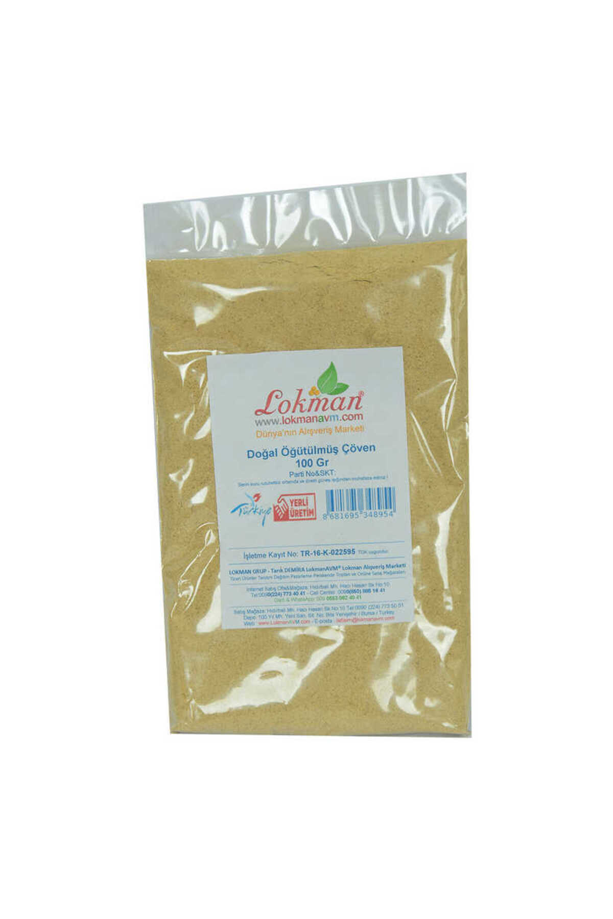 Byr Çöven Öğütülmüş Doğal 100 Gr Paket