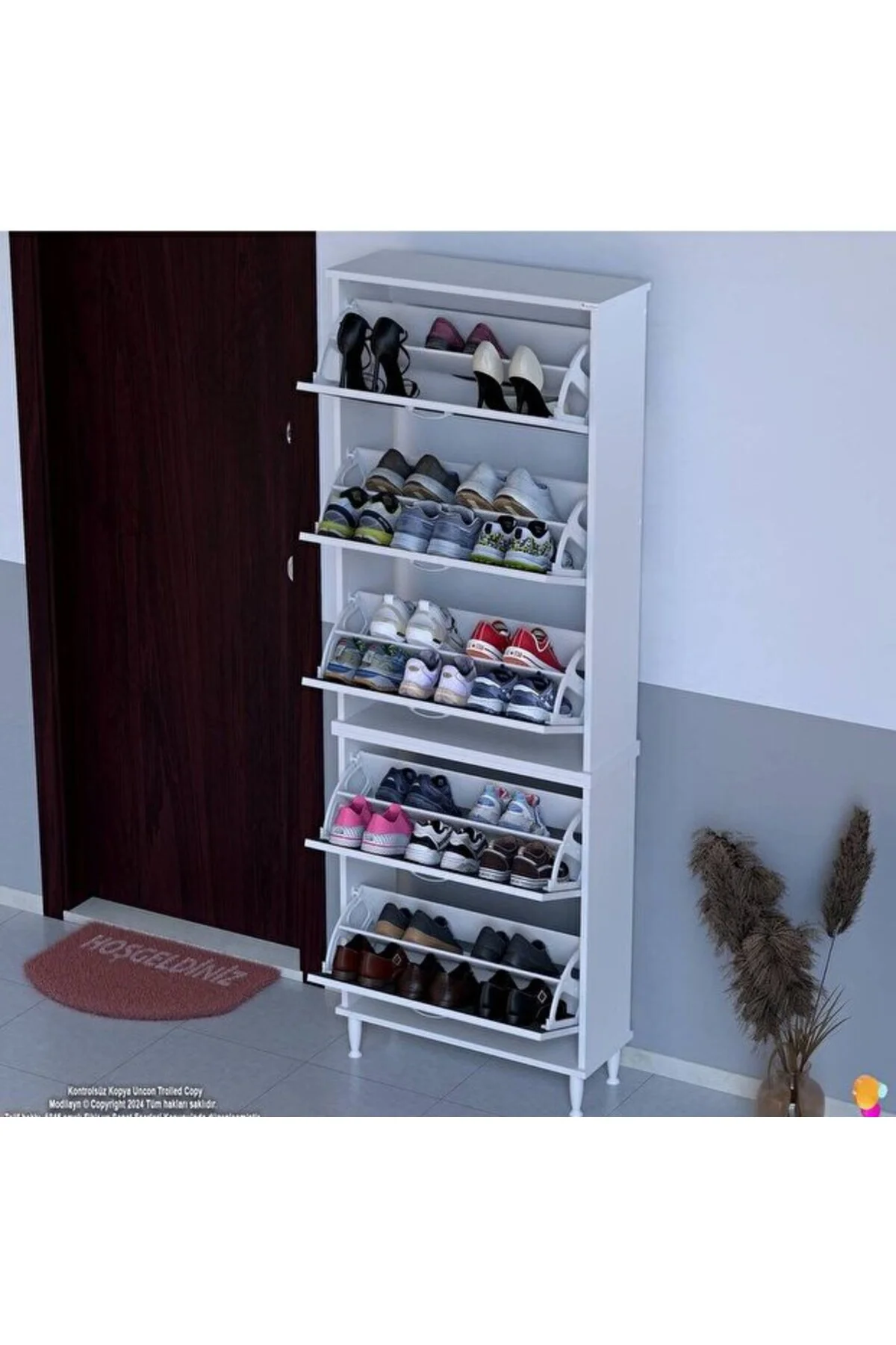 Cover 72 Cm Ayakkabılık Dış Kapı/Koridor/Giyim Odası Uygun Antres