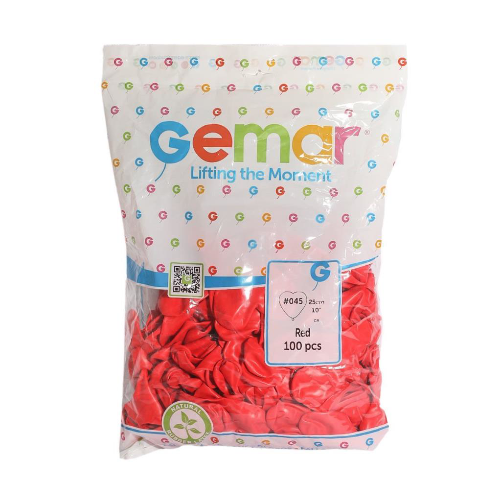 Just Cheap Store Cr-10-05-045 Gemar Kalp Balon 100 Adet -Dinamik Oyuncak