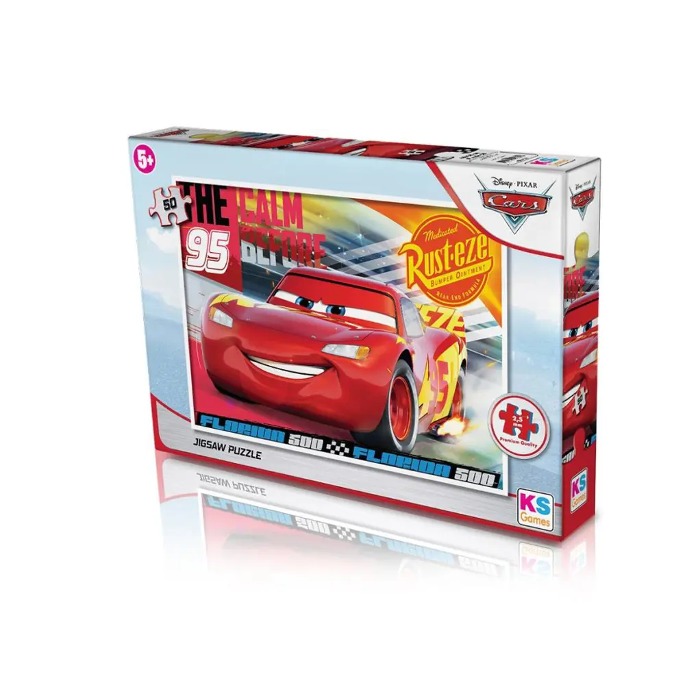 CR709 Cars 50 Parça Çocuk Puzzle -Puzzle