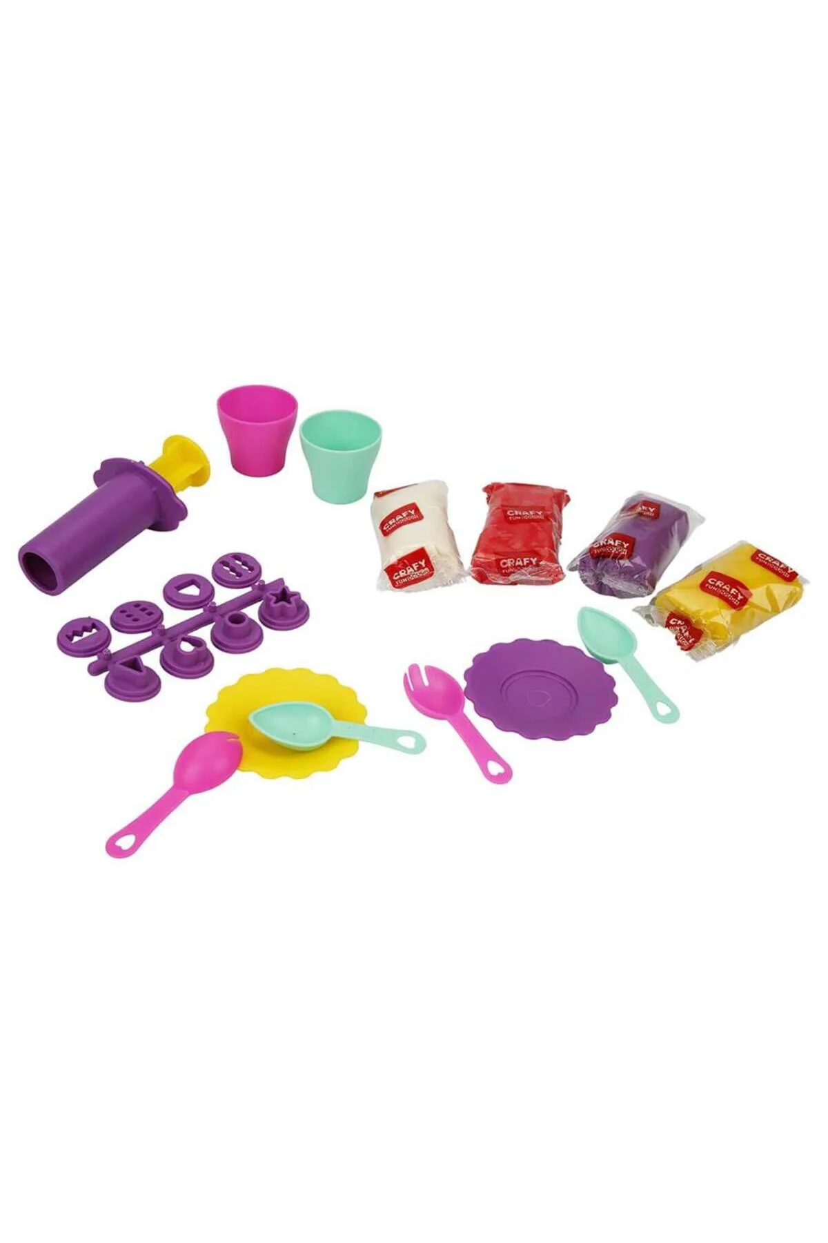 Crafy Buzzy Muzzy Dondurma Oyun Hamuru Seti 200 g 22 Parça