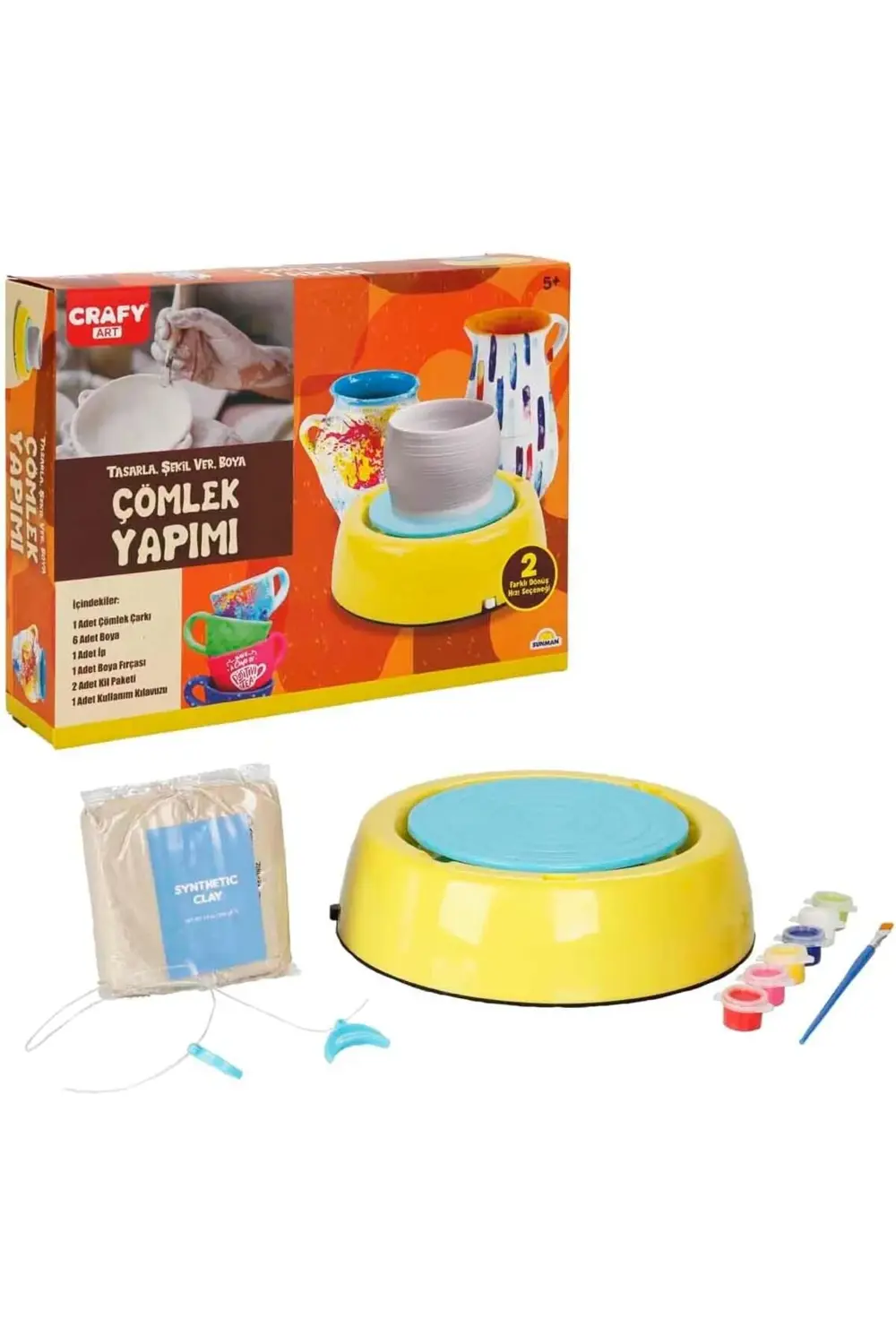 Crafy Crf-Hobi Set Çömlek Yapım Seti 1174074