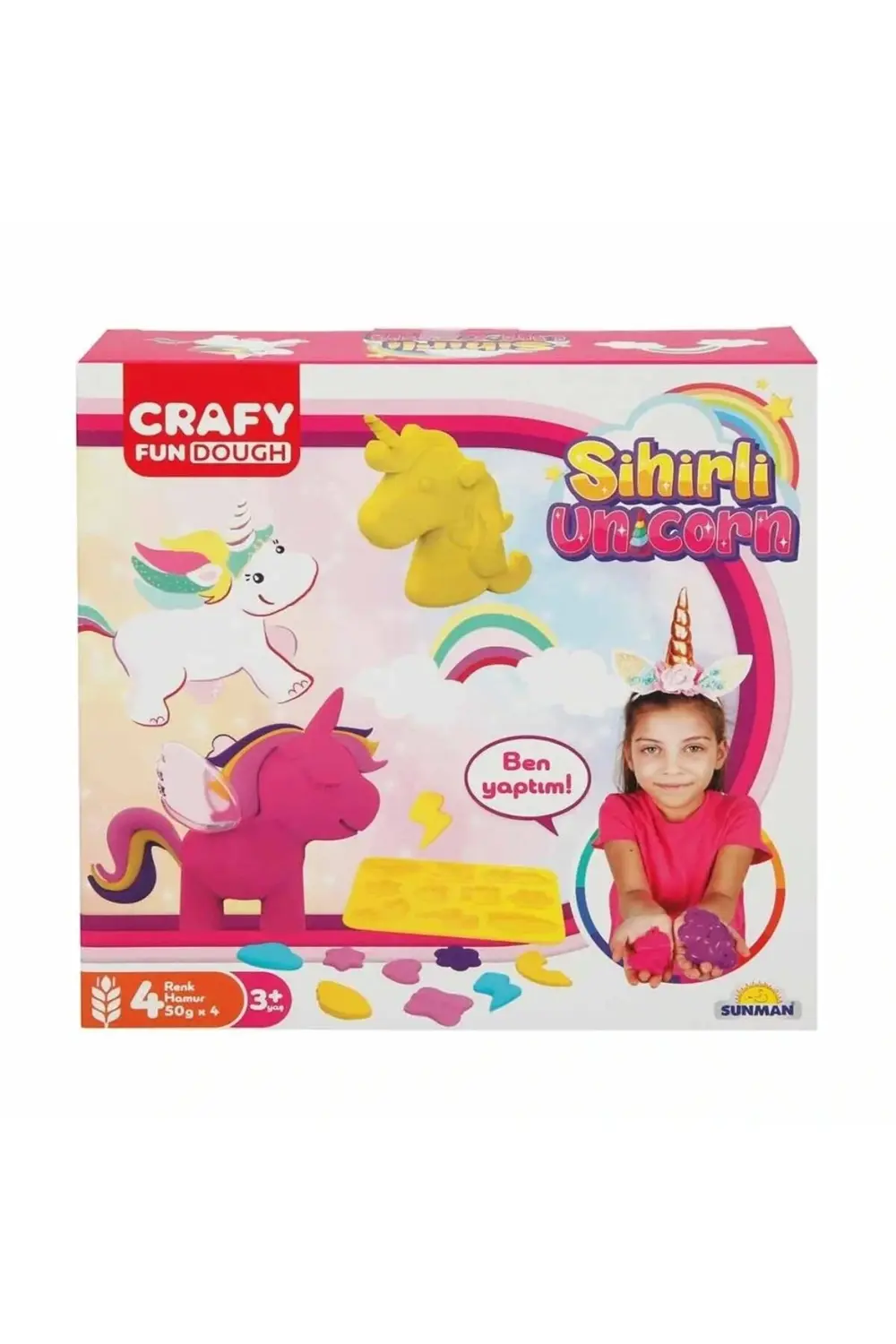 Crafy Sihirli Unicorn Oyun Hamuru Seti 11 Parça