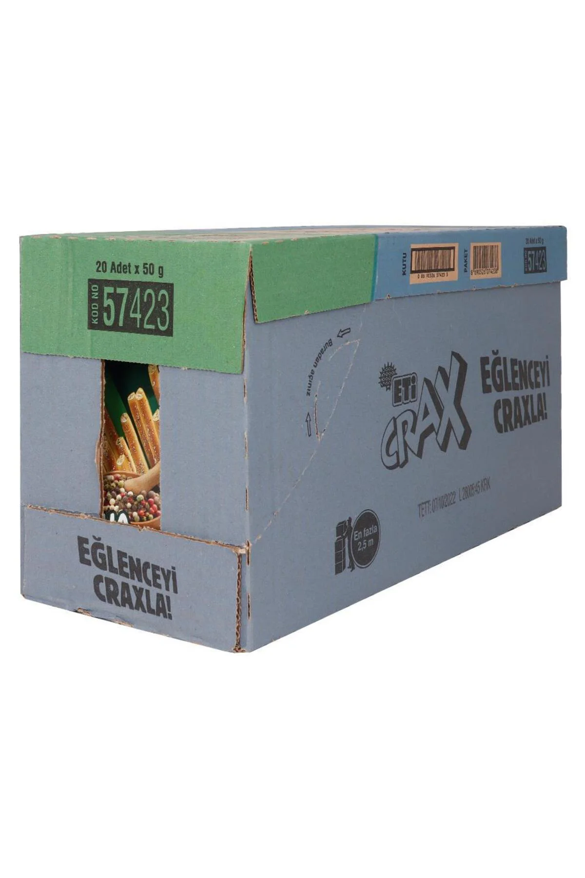 Crax Çubuk Kraker Baharatlı 50 g x 20 Adet
