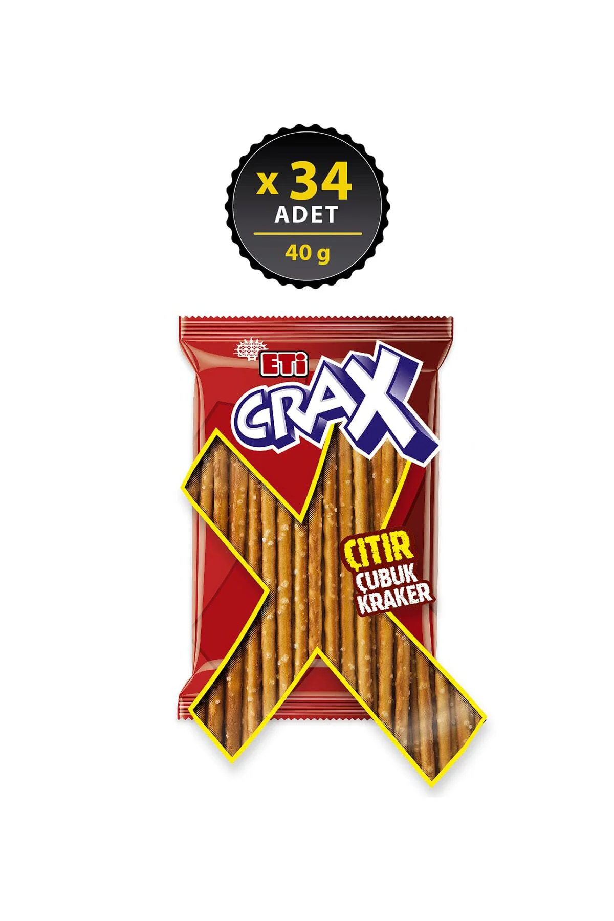 Crax Sade Çubuk Kraker 40 g x 34 Adet