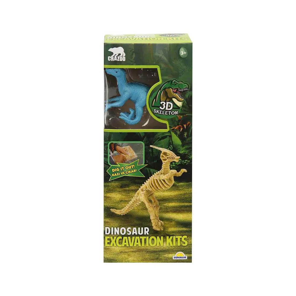 Crazoo Dinozor Figürlü 3D Kazı Seti Crazoo Dinozor Figürlü 3D Kazı Seti