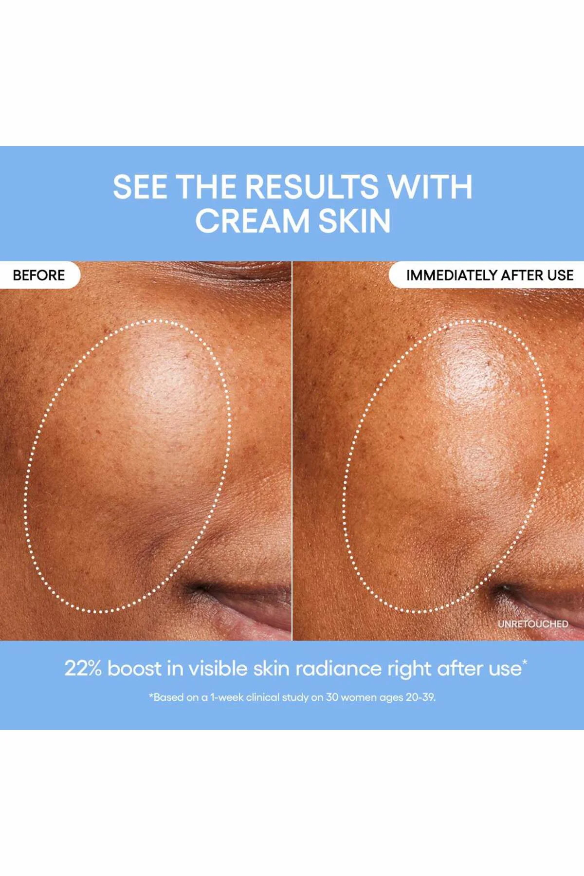 Cream Skin Refillable Toner & Moisturizer with Ceramides and Pept