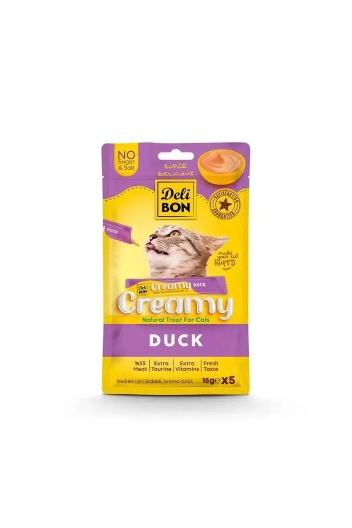 Creamy Kedi Ödül Maması Ördekli 5*15 G