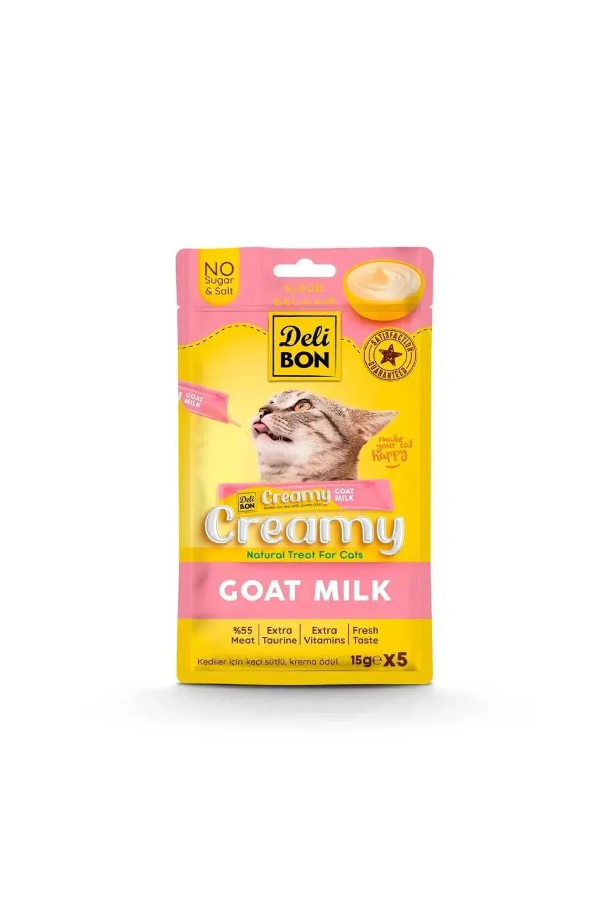 Creamy Kedi Ödül Maması Keçi Sütlü 5*15 G