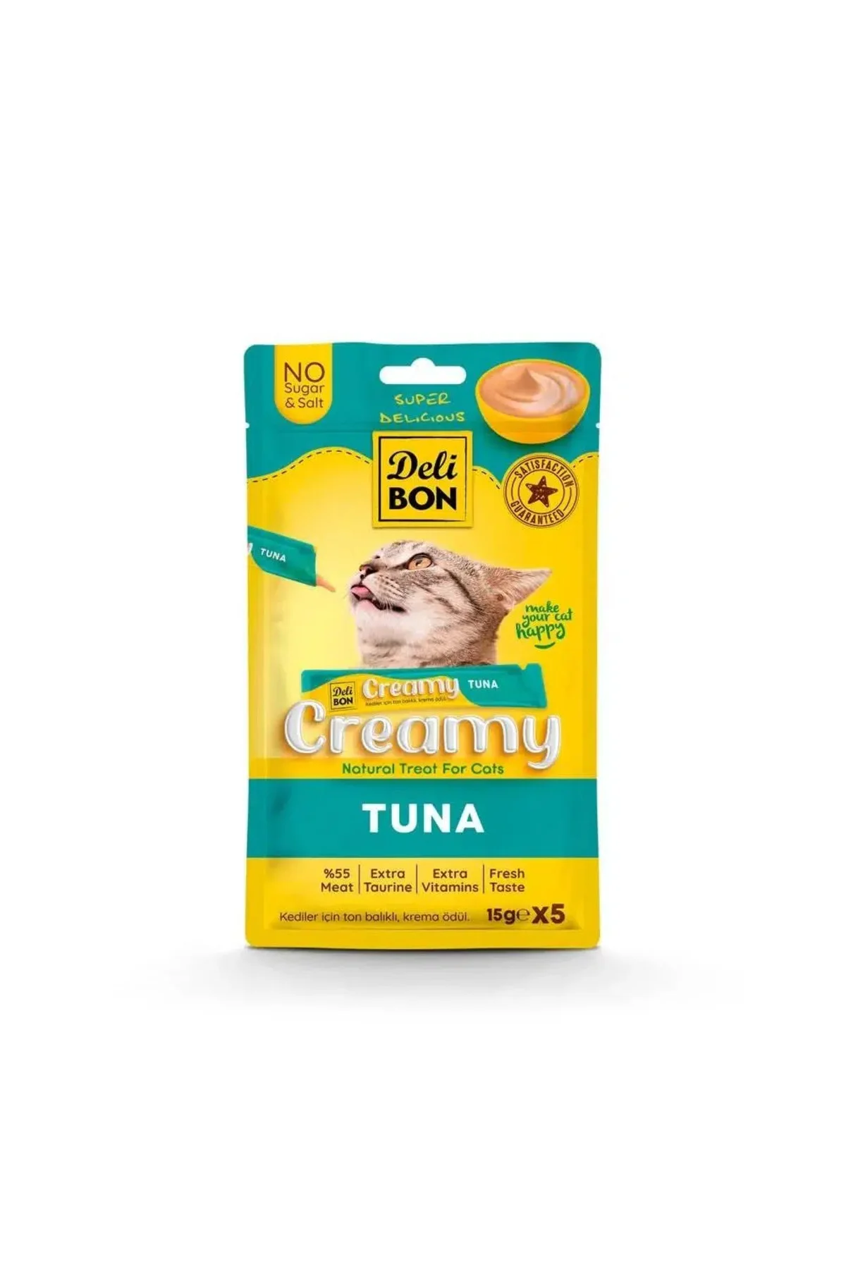 Creamy Kedi Ödül Maması Ton Balıklı 5*15 G