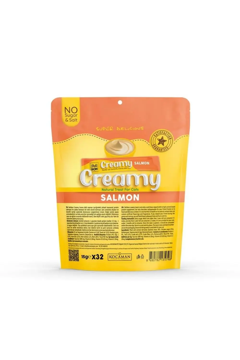 Creamy Ödül Maması Somonlu 15gr 32li Paket