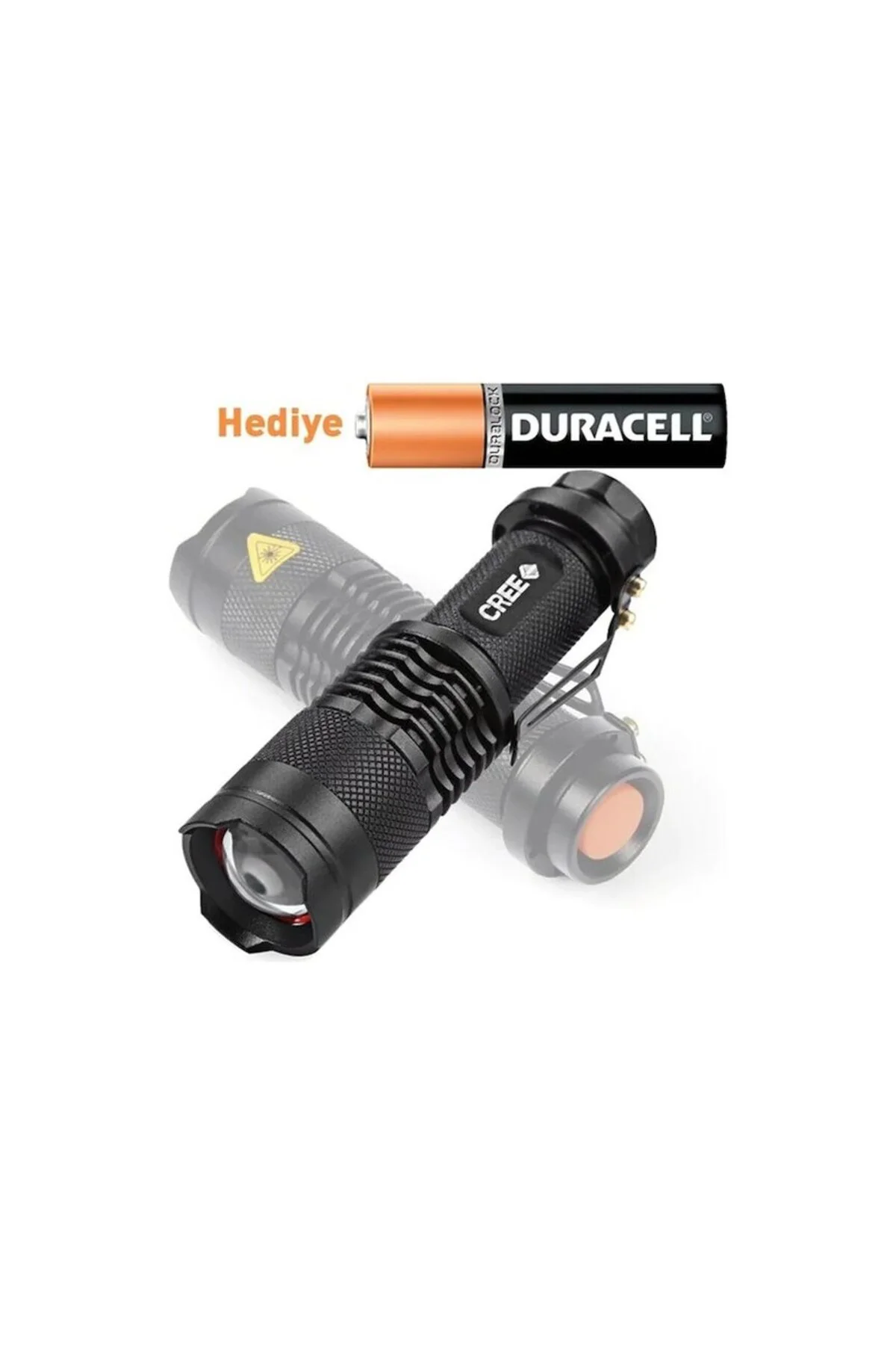 Cree 2000 Lümen Ultra Güçlü Su Geçirmez Alüminyum Zoom Özellikli 