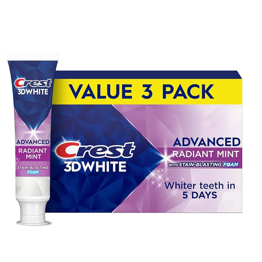 Crest 3D White Advanced Radiant Mint Toothpaste 280gr Crest 3D White Advanced Radiant Mint Toothpaste 280gr