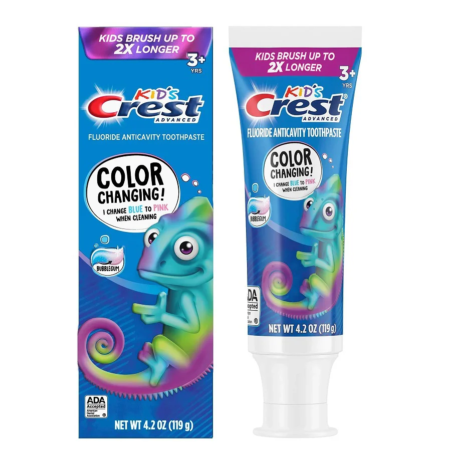Crest Kids Advanced Renk Değiştiren Sakız Aromalı Çocuk Diş Macunu 119gr Crest Kids Advanced Renk Değiştiren Sakız Aromalı Çocuk Diş Macunu 119gr