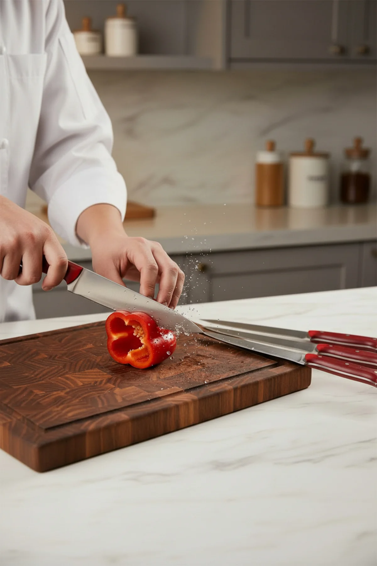 Crimson Chef Profesyonel Mutfak Bıçak Seti