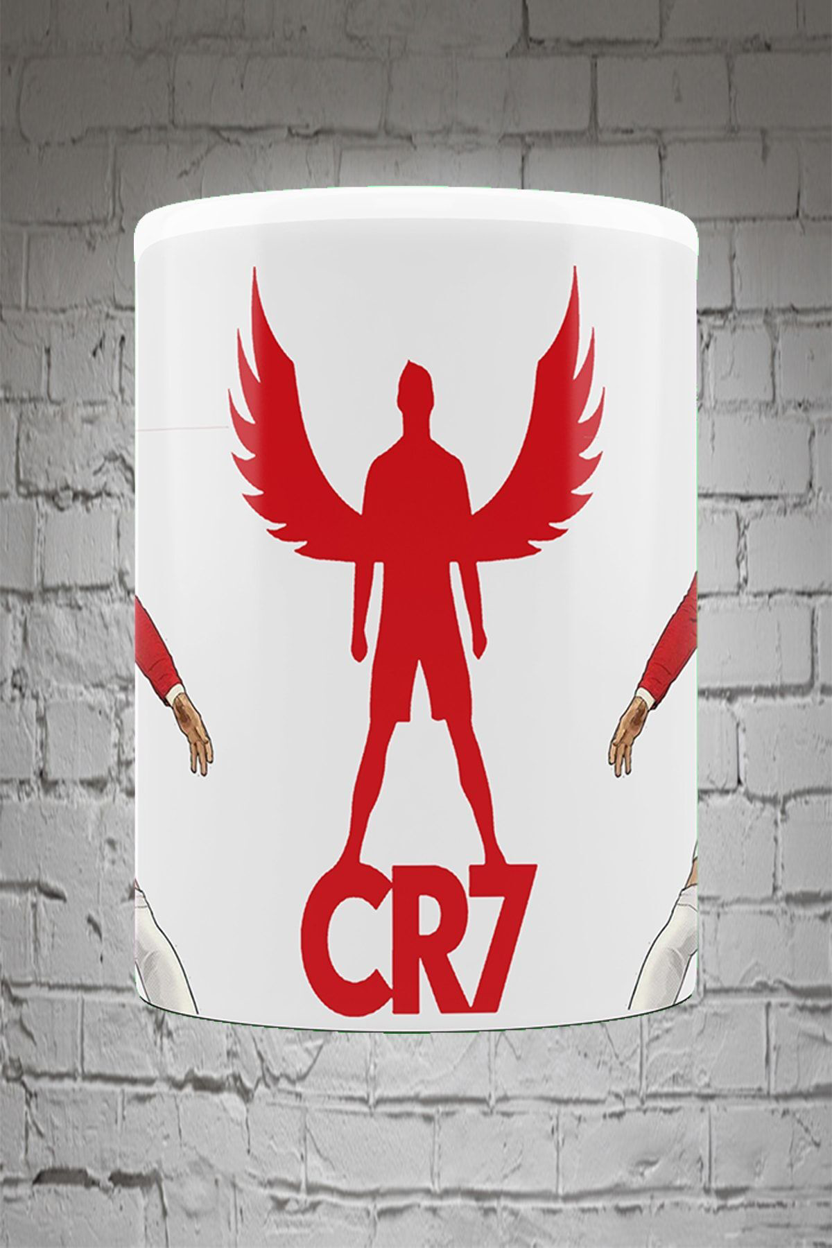 Remonz Crıstıano Ronaldo Cr7 3 Tarafı Baskılı Porselen Kupa
