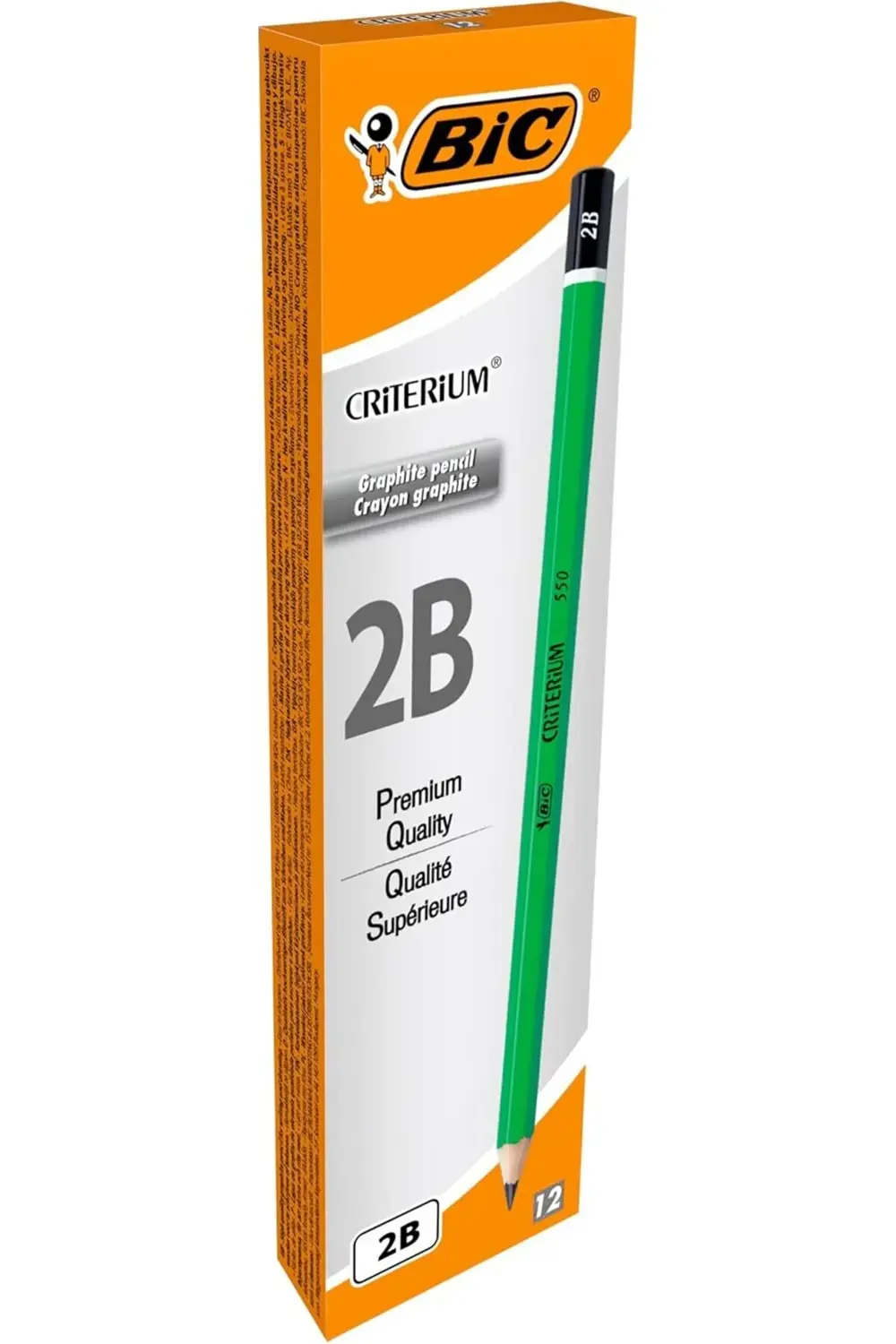 Criterium 550 2B Kurşun,, Altıgen Gövde ile Rahat Tutuş, Yumuşak
