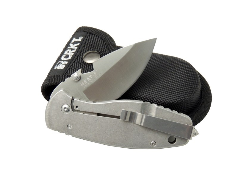 Crkt 3329 BK Heat Kamp Çakı 18cm - Metal Sap, Kılıflı, Açacaklı, 