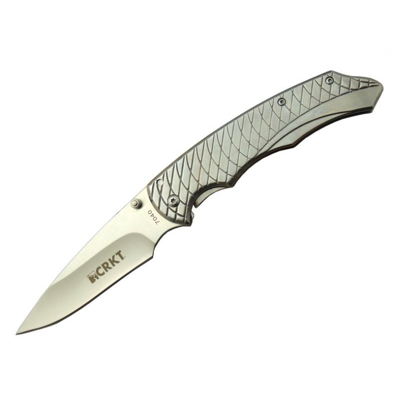 Crkt 7040 WY Kamp Çakı 22 cm - Metal Saplı, Kemerlikli, Kılıflı, 