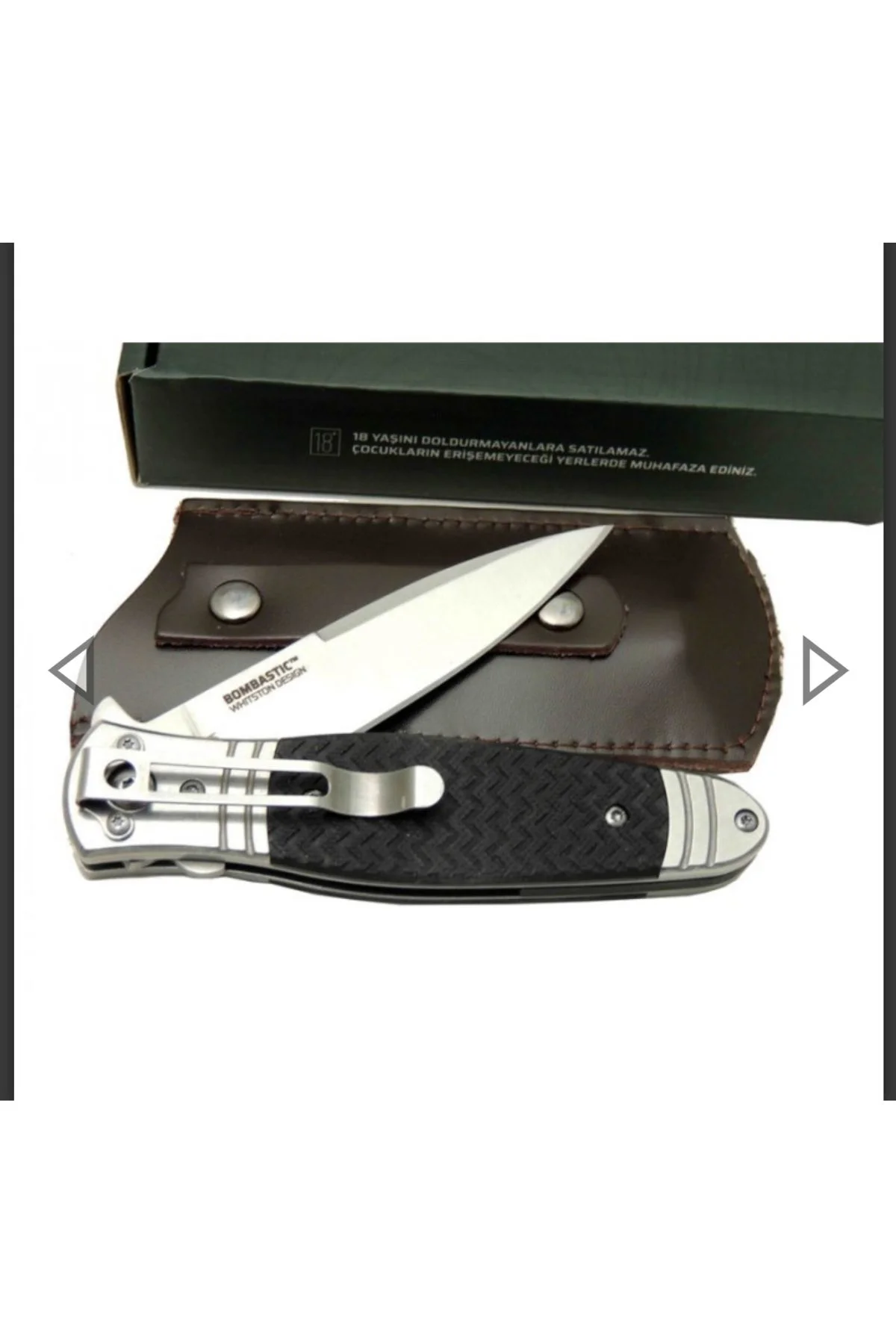 CRKT Bombastik Çakı Deri Kılıfı ile Birlikte