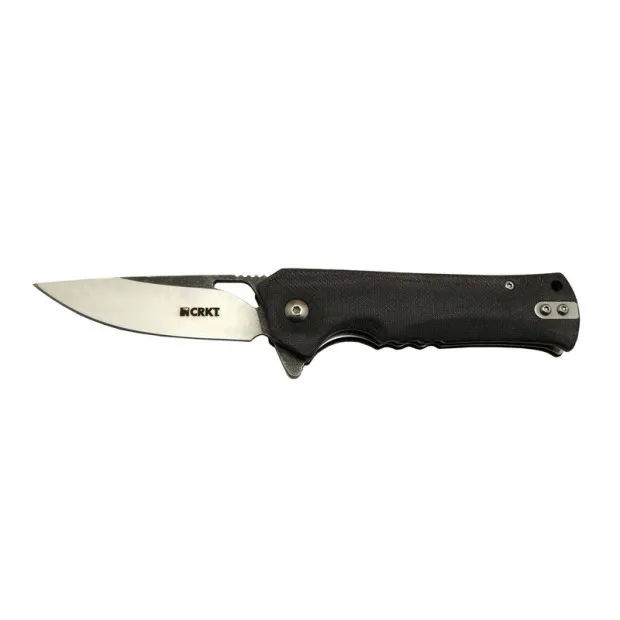 Crkt Muskie 202 Bk Siyah Kamp / Outdoor Çakı 18 Cm - Yarı Otomati
