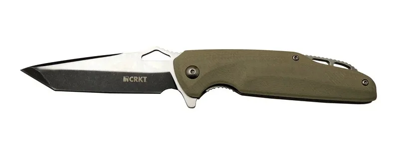 Crkt Predator 706 C Bej Kamp / Outdoor Çakı 21cm - Yarı Otomatik,