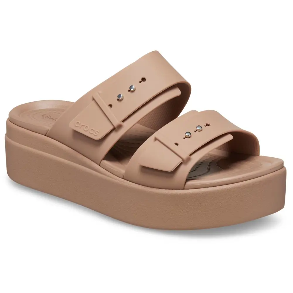 Crocs Brooklyn Strappy Low Wedge Kadın Sandalet Terlik 207431-2Q9