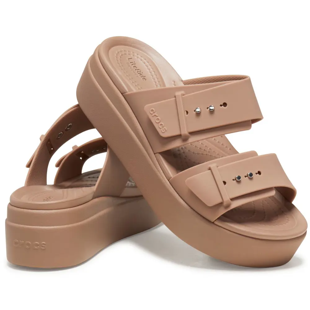 Crocs Brooklyn Strappy Low Wedge Kadın Sandalet Terlik 207431-2Q9