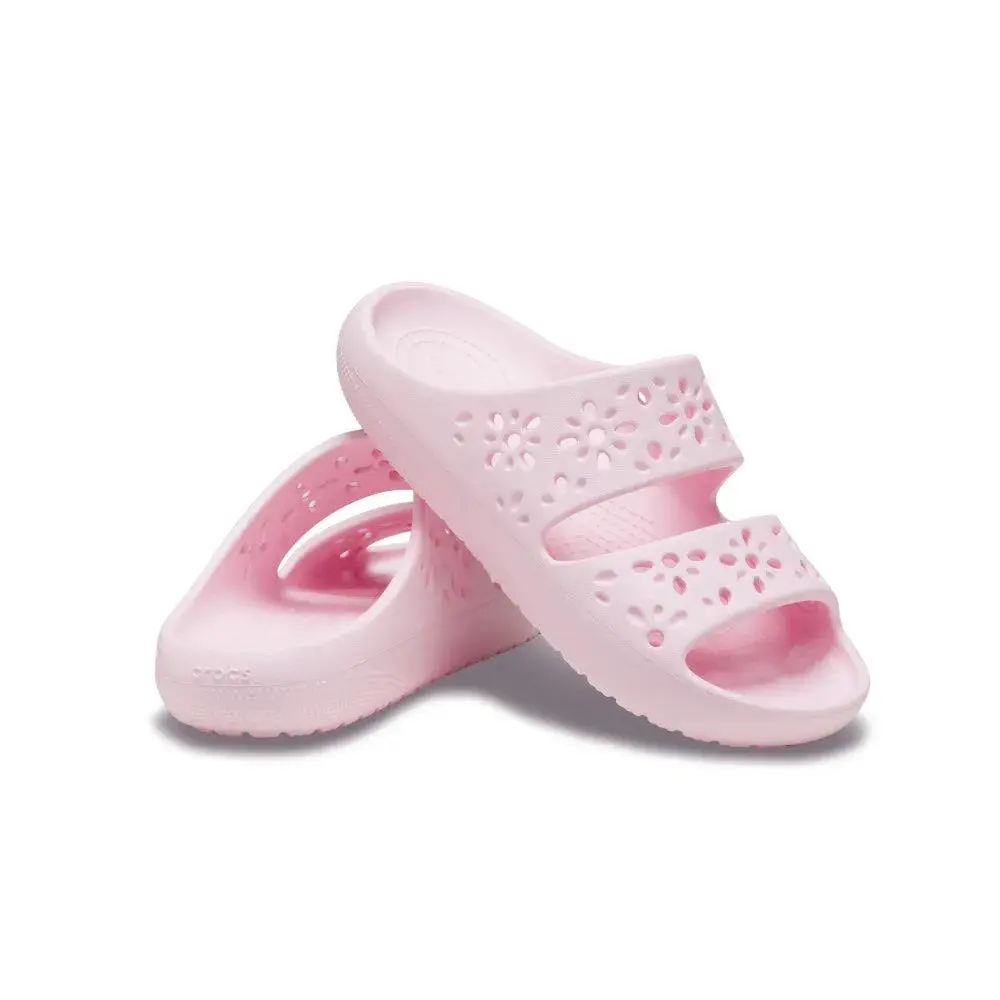 Crocs Classic Floral Cut Out Sandal 210966-6ZW