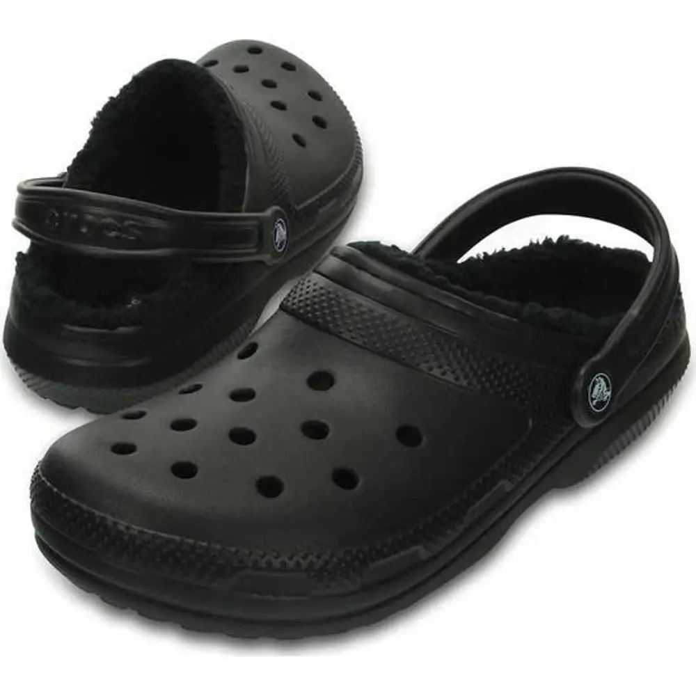 Crocs Classic Lined Clog Black Terlik 203591-060