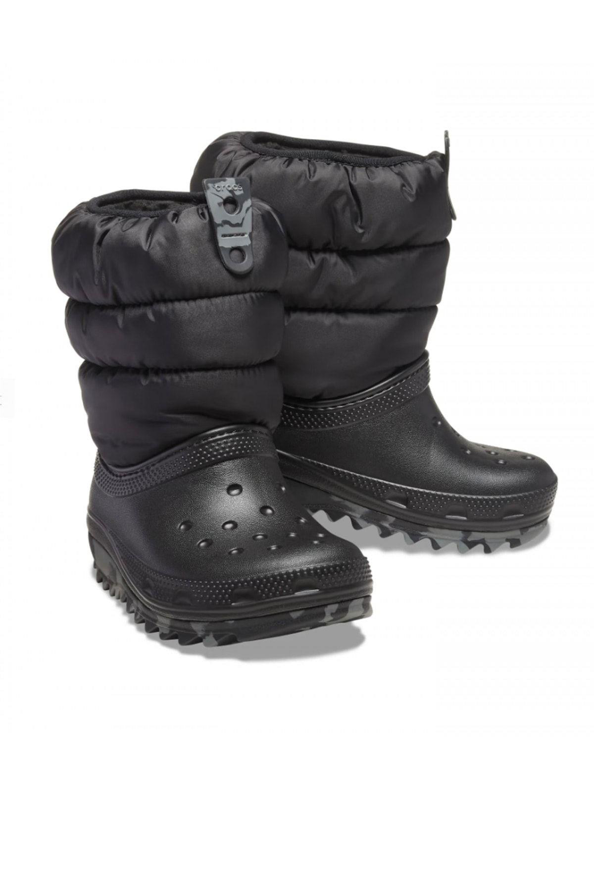 Crocs  Classic Neo Puff Boot T Black Çocuk Bot 207683-001