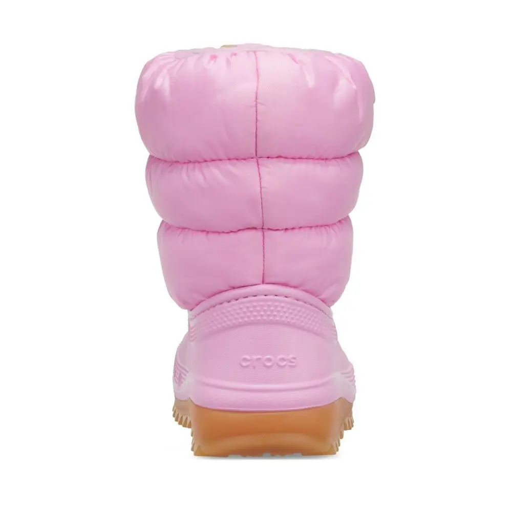 CROCS Classic Neo Puff Boot T Pink Tweed/Gum Çocuk Bot 207684-6XQ
