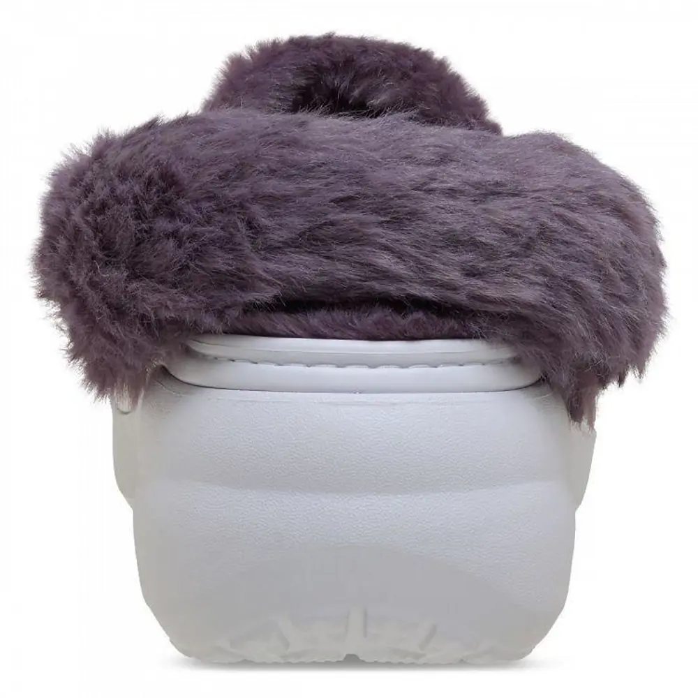 Crocs Classic Platform Fuzz Lined Clog Frosted Grape Terlik 21285