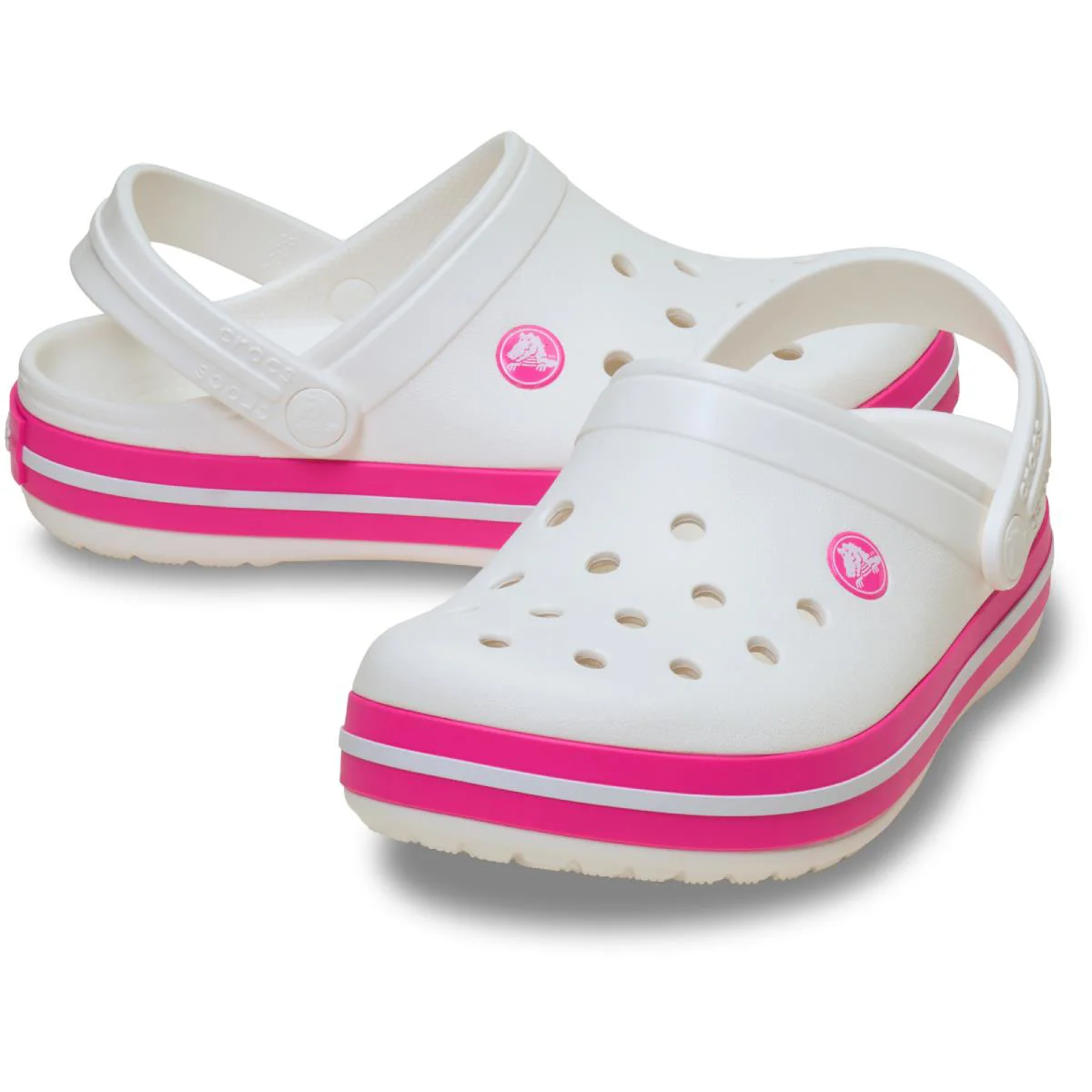 CROCS Crocband Clog K White/Pink Crush Terlik/Sandalet 207006-6WU