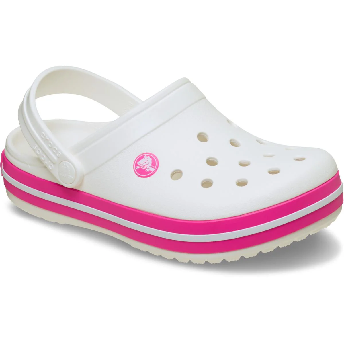 CROCS Crocband Clog K White/Pink Crush Terlik/Sandalet 207006-6WU