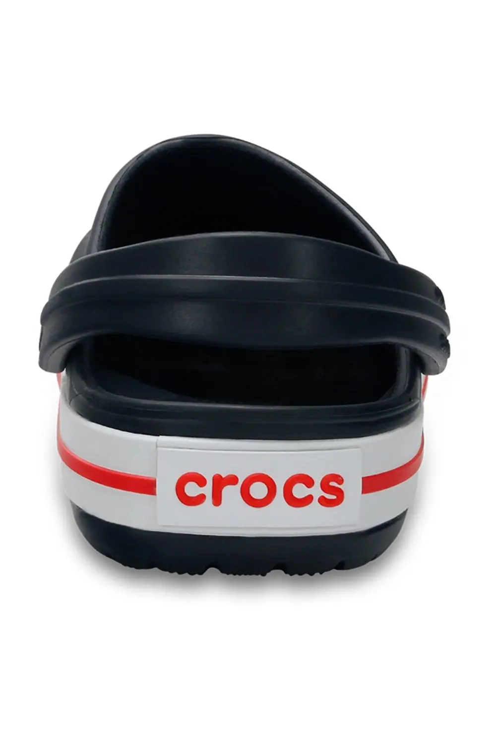 CROCS Crocband Clog Çocuk Lacivert Kenarı Kırmızı Çizgili Terlik 