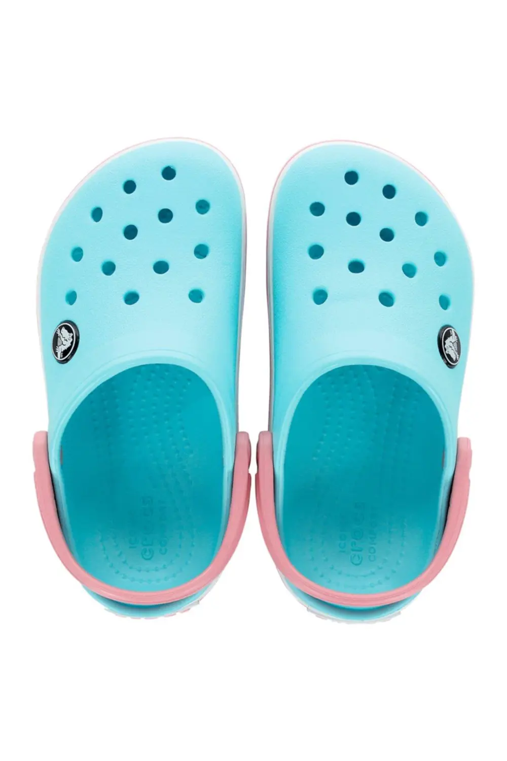 CROCS Crocband Clog Çocuk Turkuaz Kenarı Pembe Terlik / Sandalet 